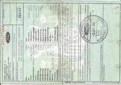 Здавання транспортного засобу ford transit mod. 2000 combi 2.0 tdci cat року 2005 потужний fifa