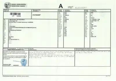 Veículo de Sucata volkswagen golf vii lim. gti bluemotion do ano 2014 alimentado chh