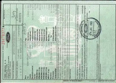 Vehicul casat ford focus i sedán (dfw) 1.8 tdci al anului 2003 alimentat f9da