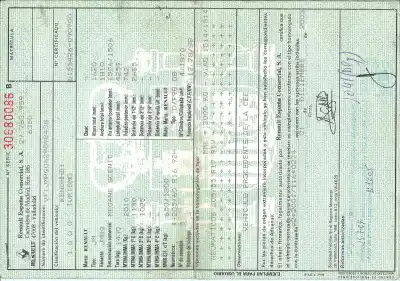 Утилизация автомобиля renault scénic ii (jm0/1_) 1.9 dci (jm0g, jm12, jm1g, jm2c) года 2003 питание f9q812