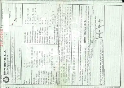Veicolo di demolizione bmw 5 (e39) 525 tds dell'anno 1997 alimentato 256t1
