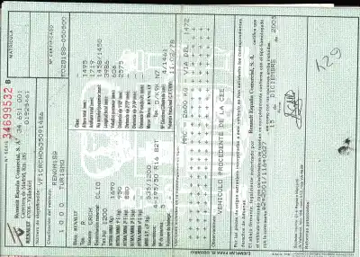 Veicolo di demolizione renault clio iii confort dynamique dell'anno 2006 alimentato k9k764