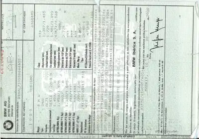 Veículo de Sucata bmw 3 (e46) 320 d do ano 2000 alimentado 204d1