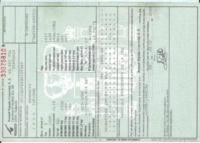 Утилизация автомобиля RENAULT CLIO II (BB_, CB_) 1.4 16V (B/CB0P, BB13) года 2005 питание K4J710