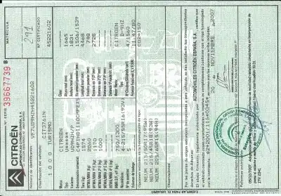 Утилизация автомобиля citroen c4 picasso i monospace (ud_) 1.6 hdi года 2007 питание 9hz
