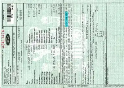 Veículo de Sucata ford fiesta (cb1) f6jb do ano 2010 alimentado f6jb