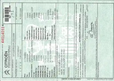 Утилизация автомобиля citroen c4 picasso i monospace (ud_) 1.6 hdi года 2010 питание 9hz
