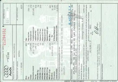 Утилизация автомобиля AUDI A3 (8L1) 1.9 TDI года 2000 питание AHF