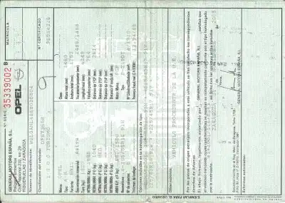 Scrapping Vehicle OPEL ASTRA H BER. Cosmo of the year 2005 powered Z19DT