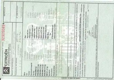Veículo de Sucata CITROEN C4 BERLINA VTR Plus do ano 2005 alimentado 9HY