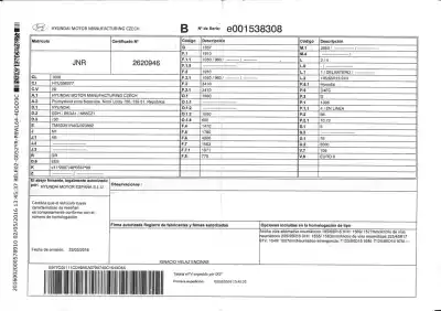 Veicolo di demolizione hyundai i30 (gd) base dell'anno 2016 alimentato d4fc