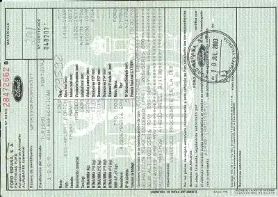 Sloopvoertuig ford mondeo berlina ge ambiente 06.2003> d van het jaar 0 aangedreven fmba