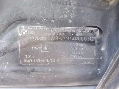 Vehicul casat BMW SERIE 3 BERLINA (E90) 320d al anului 2009 alimentat N47D20C