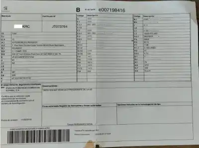 Veicolo di demolizione peugeot 208 tech edition dell'anno 0 alimentato hm05