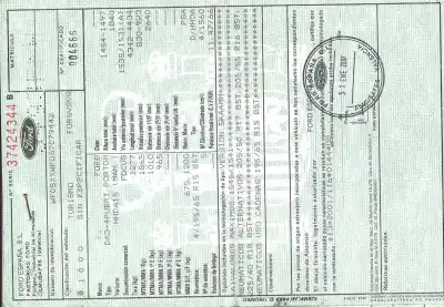 Veículo de Sucata ford focus berlina (cap) ambiente (d) do ano 0 alimentado hhda