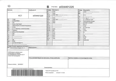 Утилизация автомобиля corsa mokka x 120 aniversario start stop года 0 питание a14net b14net