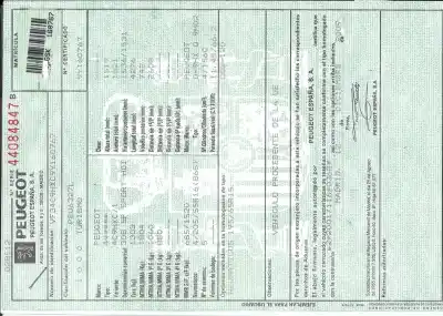 Veículo de Sucata peugeot 308 sport do ano 0 alimentado 9hx