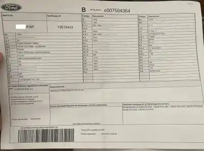 Scrapping Vehicle ford focus active of the year 0 powered b7da