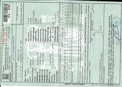 Veículo de Sucata renault trafic caja cerrada (ab 4.01) 1.9 diesel do ano 0 alimentado m9r786