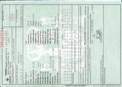 Verschrottungsfahrzeug RENAULT CLIO III  des Jahres 0 angetrieben K9K766