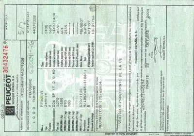 Здавання транспортного засобу peugeot 206 berlina xt року 0 потужний rhy