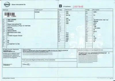 Sloopvoertuig nissan micra (k13) 1.2 cat van het jaar 0 aangedreven hr12