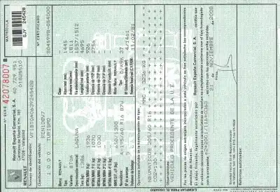 Veicolo di demolizione renault laguna iii dynamique tomtom dell'anno 0 alimentato k9k780