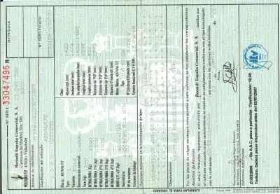 Sloopvoertuig renault laguna ii bg0 authentique van het jaar 0 aangedreven 