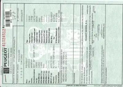 Veículo de Sucata peugeot 207 xs do ano 0 alimentado 