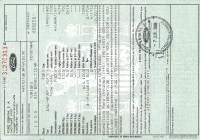 Véhicule à la ferraille ford focus berlina (cak) ambiente de l'année 0 alimenté 