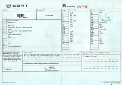 Hurda Aracı seat ibiza (6j5) reference yılın 0 güçlü 