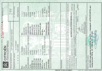 Veicolo di demolizione citroen c4 grand picasso c4 grand picasso dell'anno 0 alimentato 