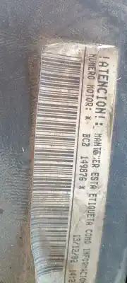 Утилизация автомобиля seat leon (1m1) 1.6 16v года 2000 питание bcb