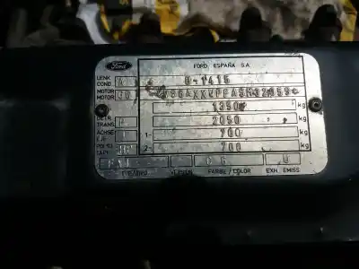 Scrapping Vehicle ford fiesta berl./express 1.1 cat-u of the year 1995 powered caja 26k64k43kvv g