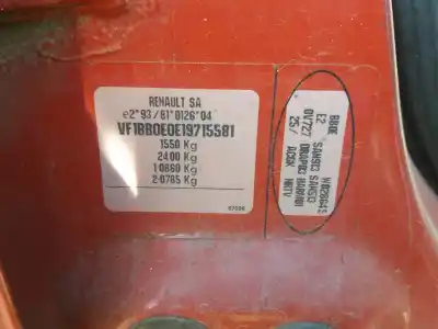 Scrapping Vehicle renault clio ii fase i (b/cbo) 1.9 d alize of the year 1999 powered f8q