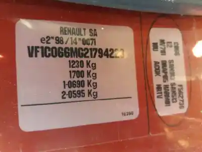 Veículo de Sucata renault twingo (co6) 1.2 (c066/67/68) 58 cv / 43 kw do ano 2000 alimentado 