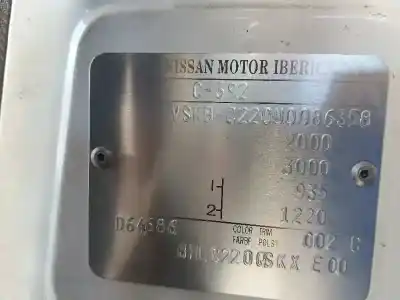 Veicolo di demolizione nissan vanette (c 220) vanette transporter dell'anno 1993 alimentato 