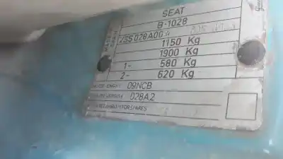 Veículo de Sucata seat marbella ce do ano 1995 alimentado 09ncb