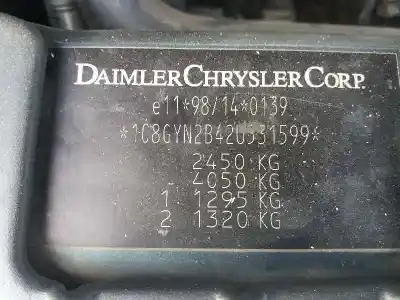 Утилизация автомобиля chrysler voyager (rg) 2.4 se года 2002 питание edz