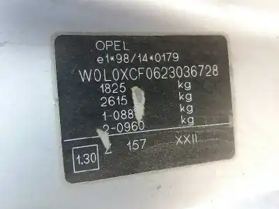 Veículo de Sucata opel combo familiar do ano 2002 alimentado y17dtl