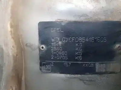 Scrapping Vehicle opel corsa c corsavan of the year 2005 powered z13dt