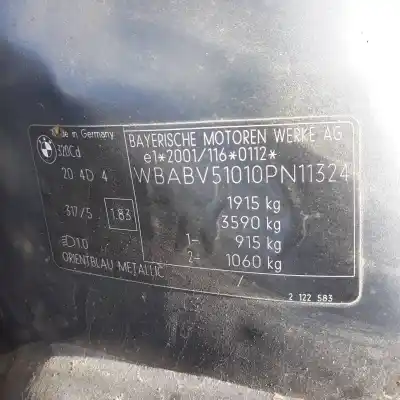 Veículo de Sucata bmw serie 3 berlina (e46) 2.0 16v diesel cat do ano 2005 alimentado 204d4