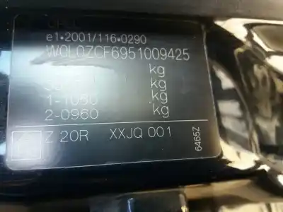Veicolo di demolizione opel vectra c berlina 2.0 dti dell'anno 2004 alimentato y20dth