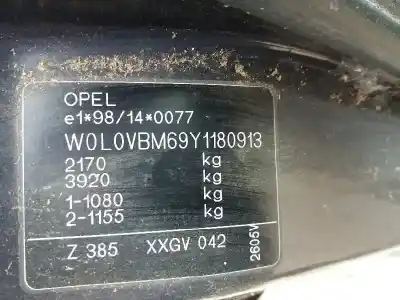 Veículo de Sucata opel omega b elegance berlina do ano 2001 alimentado x25dt