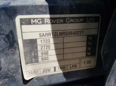 Vehicul casat mg serie 45 (rt) 2.0 idt cat al anului 2004 alimentat 20t2n