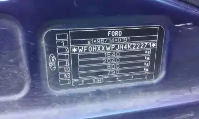 Veículo de Sucata ford fiesta (cbk) trend do ano 2004 alimentado fxja