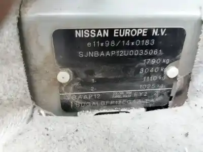 Véhicule à la ferraille nissan primera berlina (p12) 1.6 cat de l'année 2002 alimenté qg16