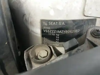 Здавання транспортного засобу seat toledo (1m2) 1.9 tdi року 2000 потужний agr