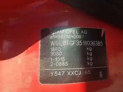 Sloopvoertuig opel astra g caravan comfort van het jaar 2000 aangedreven y20dth