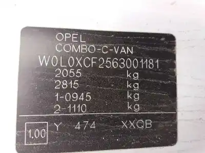 Утилизация автомобиля opel combo cargo года 2005 питание z17dth